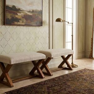 Pair of Wooden Seattee