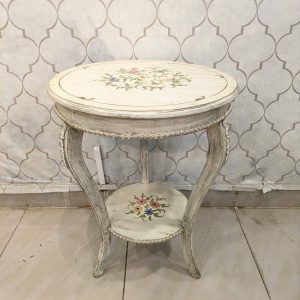 Hand Painted Corner Table (Round)